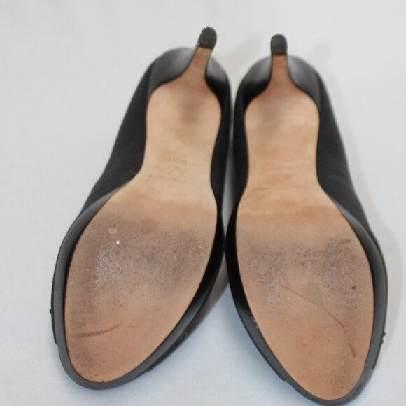 Antonio Melani Black Peep Toe Heels - Picture 7 of 9